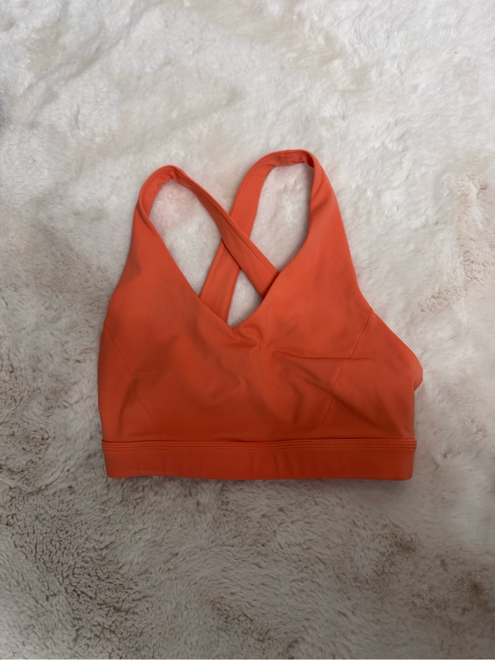 lululemon athletica Orange Crisscross Sports Bra